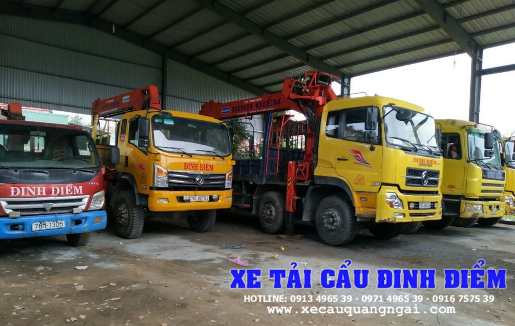 Cho thuê xe tải cẩu tại Quảng Ngãi