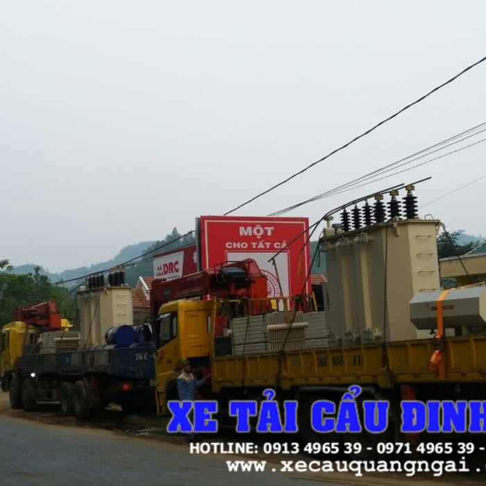 Dịch vụ xe cẩu tải hàng hóa tại Quảng Ngãi
