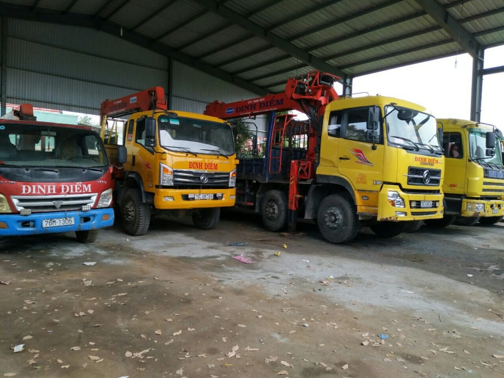 thuê xe cẩu giá rẻ tại Quảng Ngãi
